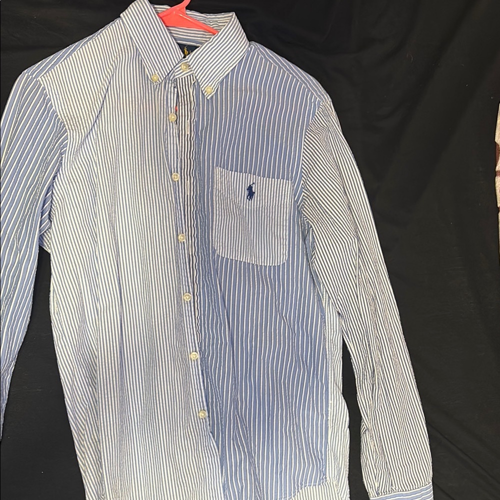 Polo by Ralph Lauren Blue Striped Men's Shirt